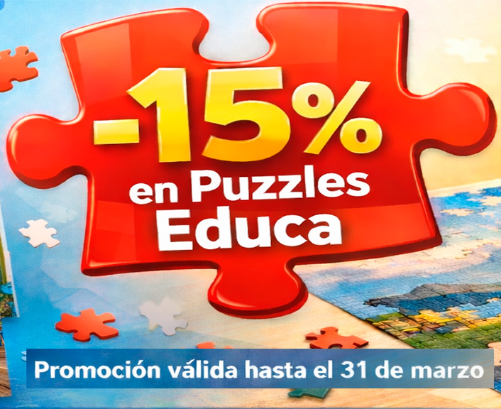15% de Descuento en Puzzles Educa