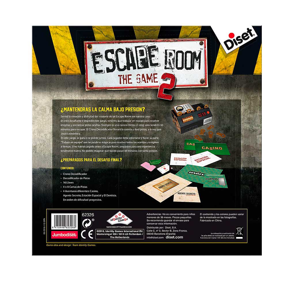 Comprar Juego de Mesa Diset Escape Room The Game Jumbo