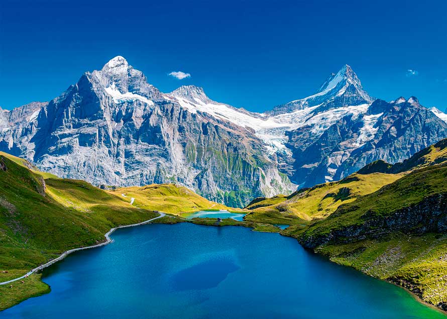 Puzzle Alipson Lago de Bachalp, Alpes de 1000 Piezas