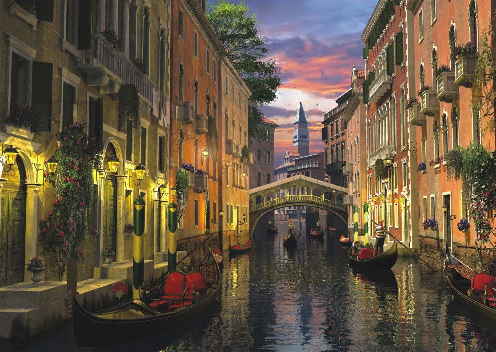 Puzzle Anatolian Atardecer en el Canal de Venecia de 3000 Pieza