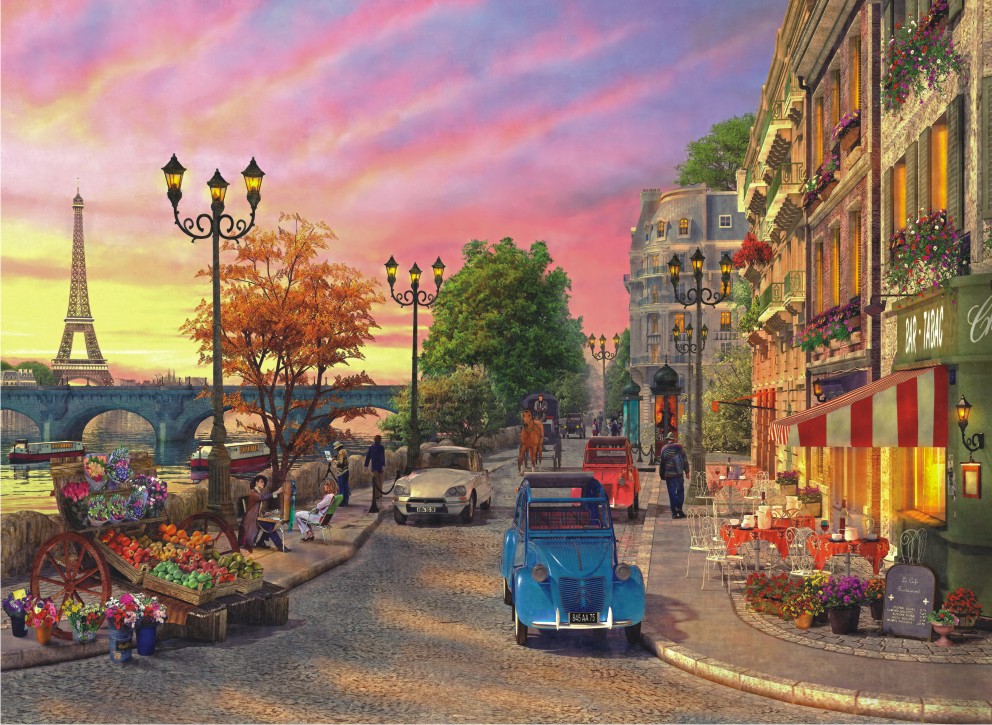 Puzzle Anatolian Atardecer en el Sena, París de 1000 Piezas