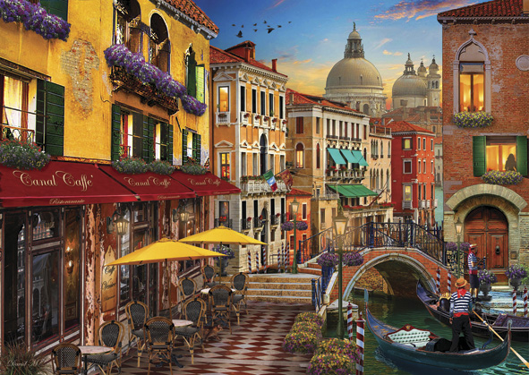 Puzzle Anatolian Café en el Canal de Venecia de 1500 Piezas