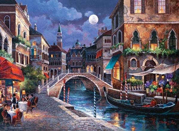 Puzzle Anatolian Calles de Venecia II de 1000 Piezas
