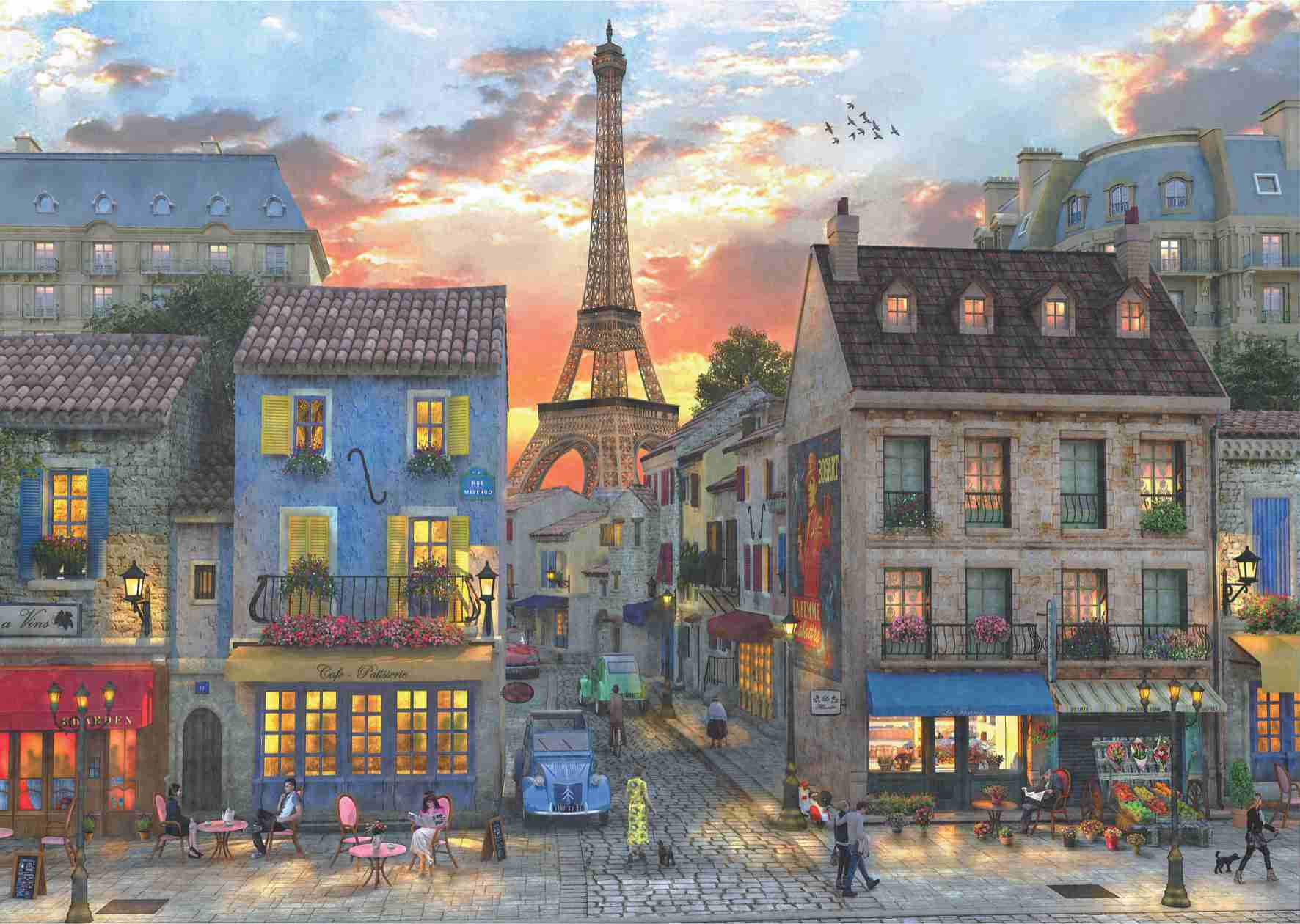 Puzzle Anatolian Calles del Centro de París de 3000 Piezas