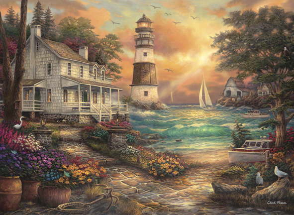 Puzzle Anatolian Casa Junto al Mar de 1000 Piezas