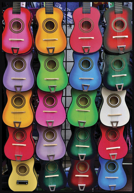 Puzzle Anatolian Collage de Guitarras de 500 Piezas