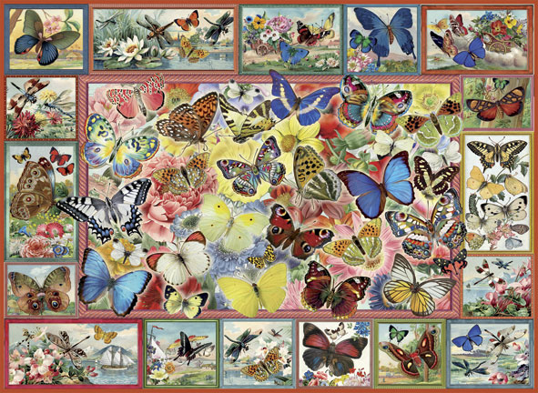 Puzzle Anatolian Collage de Mariposas de 1000 Piezas