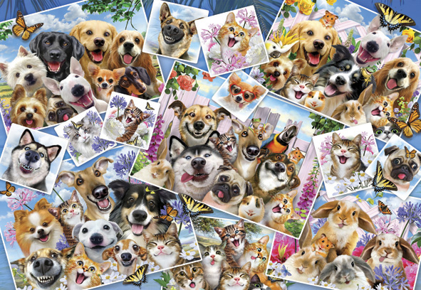 Puzzle Anatolian Collage de Selfies de Mascotas de 2000 Piezas