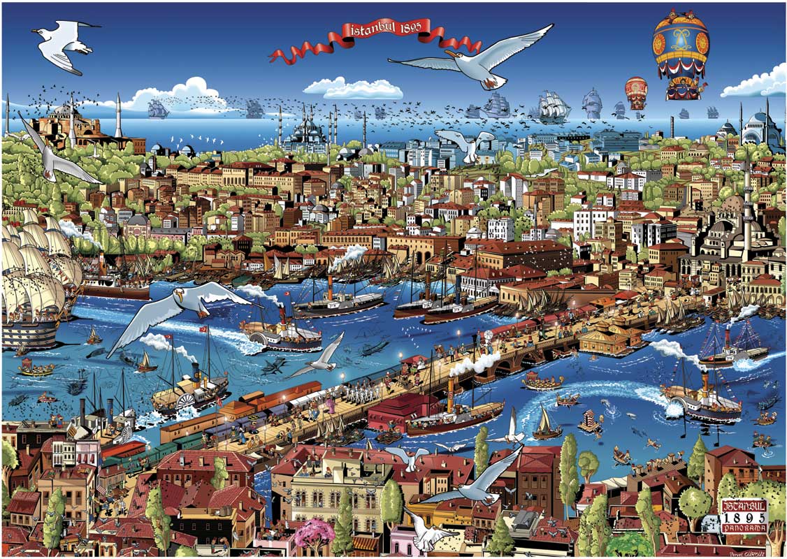Puzzle Anatolian Estambul en 1895 de 3000 Piezas