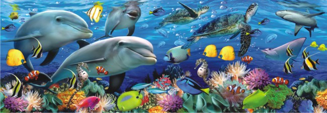 Puzzle Anatolian Fauna Bajo el Mar de 1000 Piezas