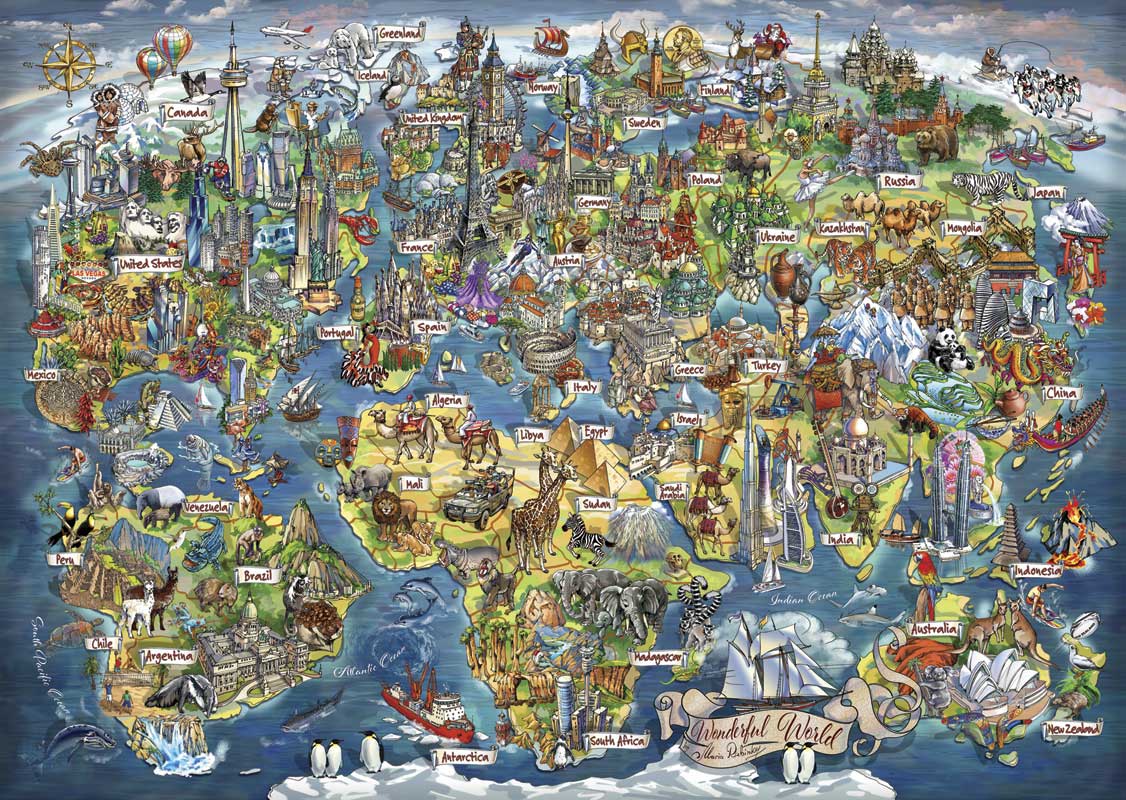 Puzzle Anatolian Hitos del Mundo de 3000 Piezas