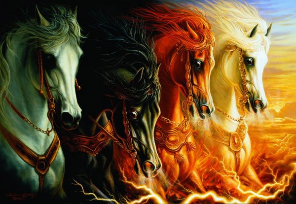 Puzzle Anatolian Los Cuatro Caballos de la Apocalipsis de 1000
