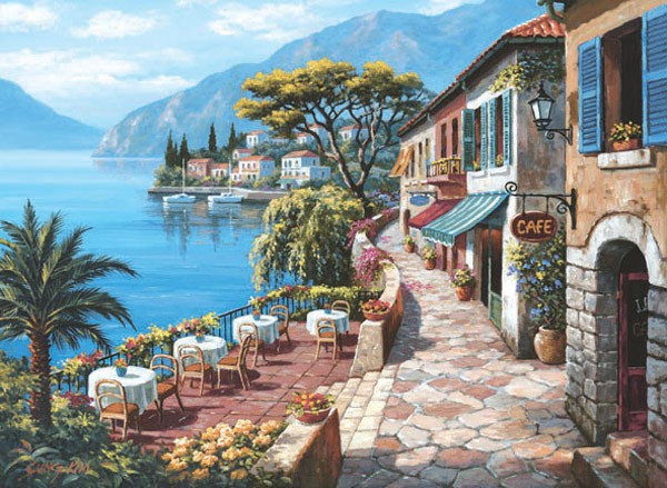 Puzzle Anatolian Overlook Cafe II de 1000 Piezas