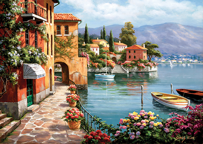 Puzzle Anatolian Villa De Lago de 1500 Piezas