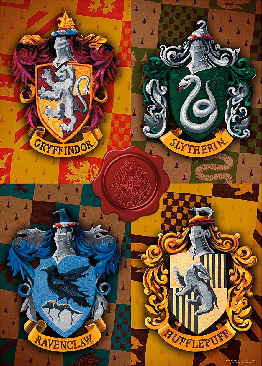 Puzzle Aquarius Harry Potter Casas de Hogwarts de 1000 Pzs