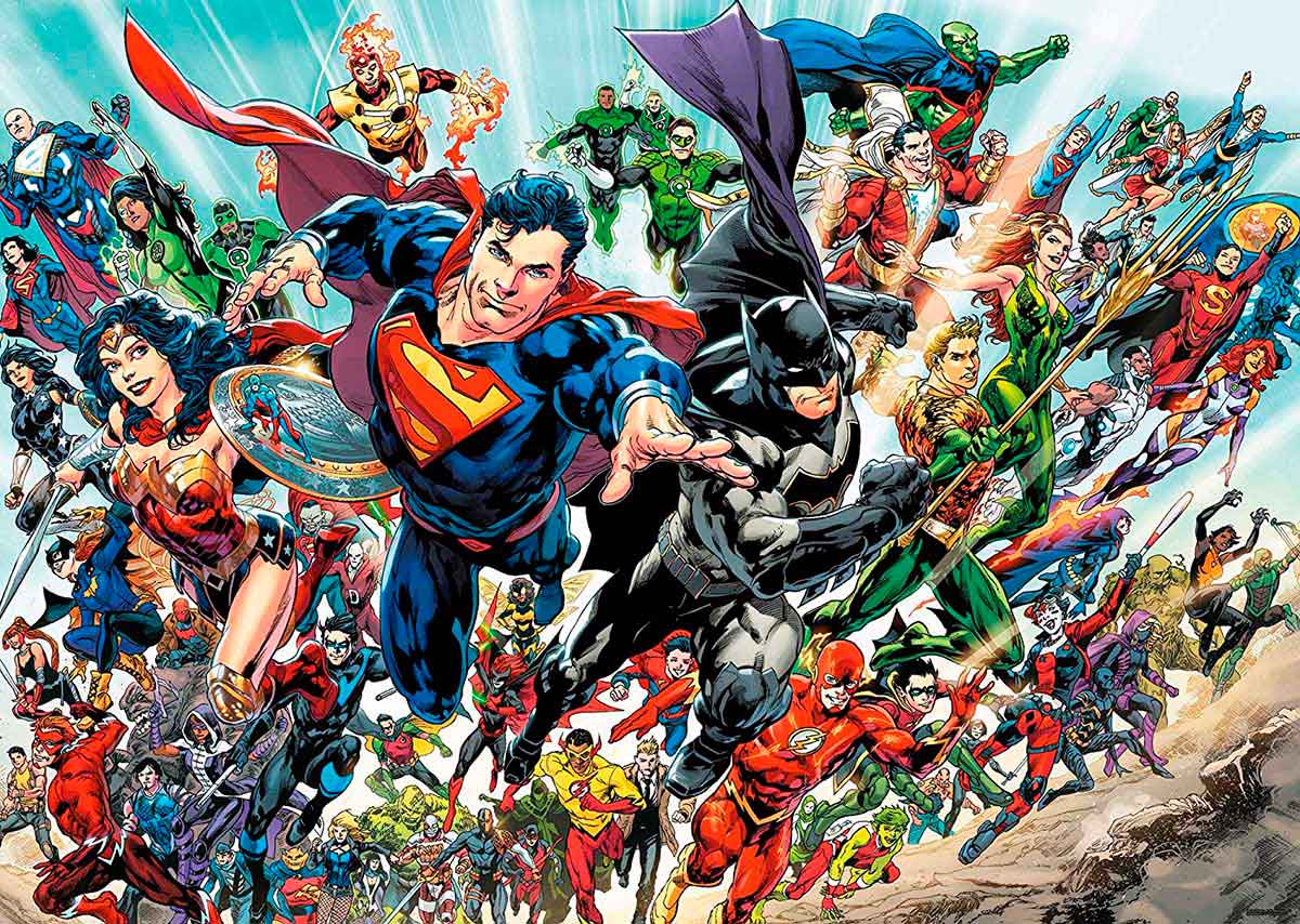 Puzzle Aquarius Héroes DC Cómics de 3000 Piezas