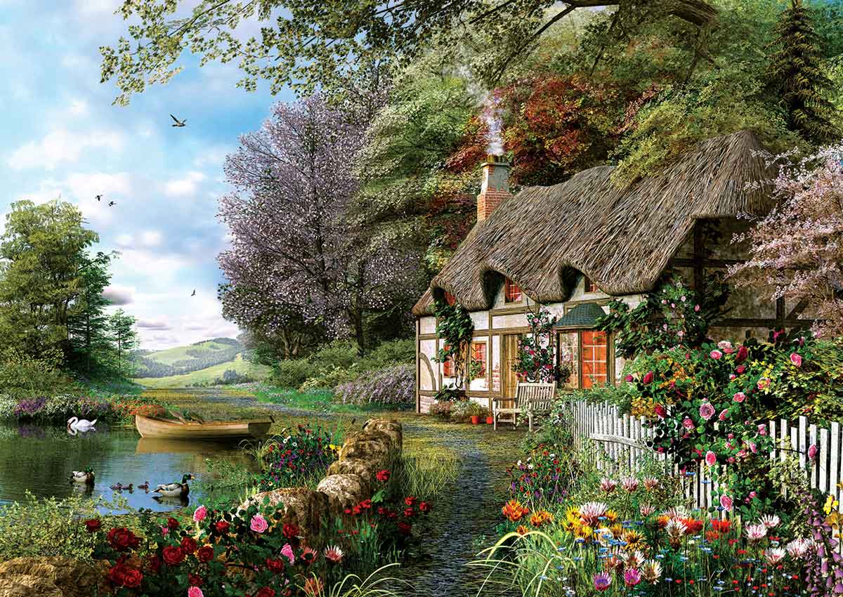 Puzzle 3000 piezas Bonito paisaje de cuento