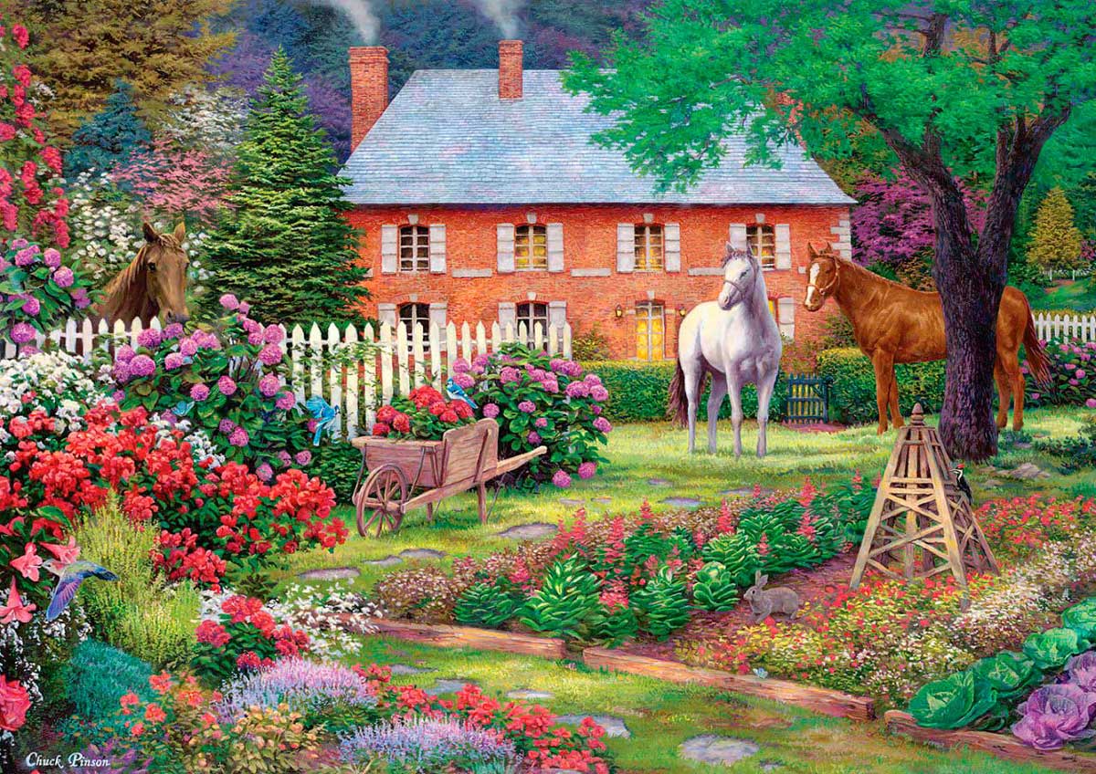 Puzzle Art Puzzle El Jardín de los Caballos de 1500 Piezas