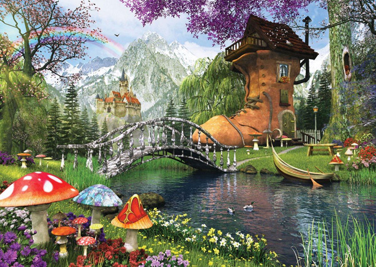 Puzzle Art Puzzle La Vieja Casa de Zapatos de 1000 Piezas