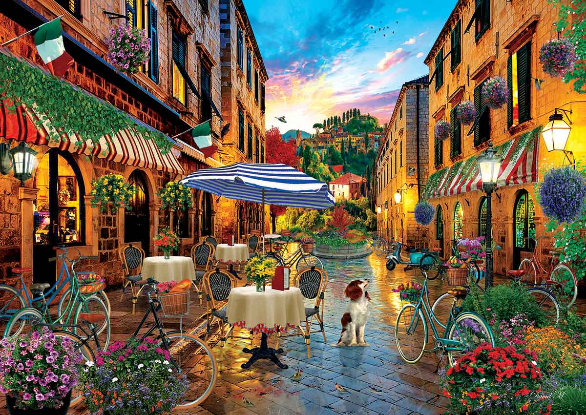 Puzzle Art Puzzle Por Italia en Bicicleta de 2000 Piezas