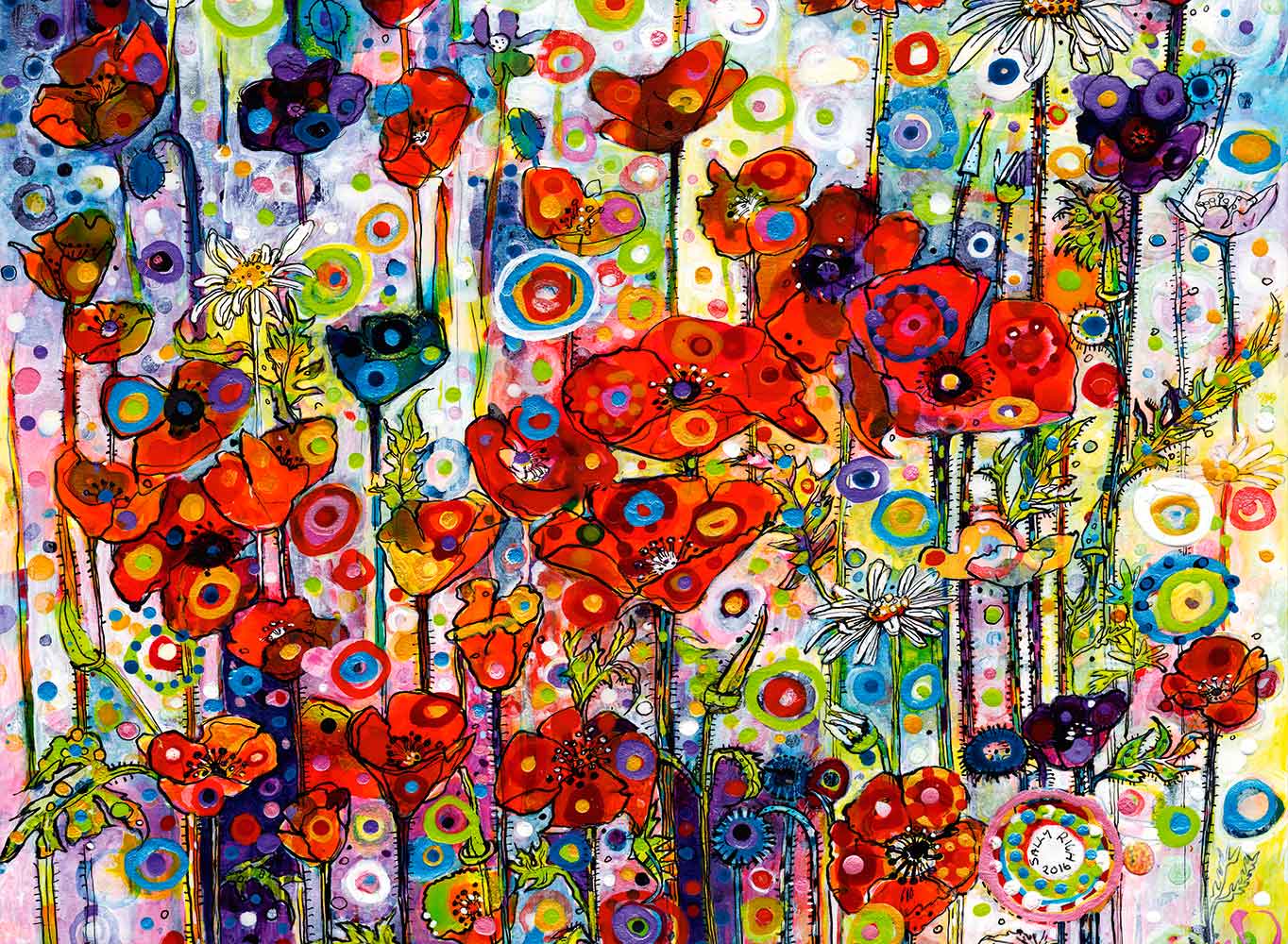 Puzzle Bluebird Amapolas de 6000 Piezas