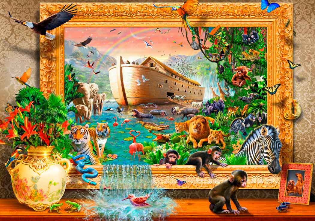 Puzzle Bluebird Arca de Noé Enmarcado de 1500 Piezas