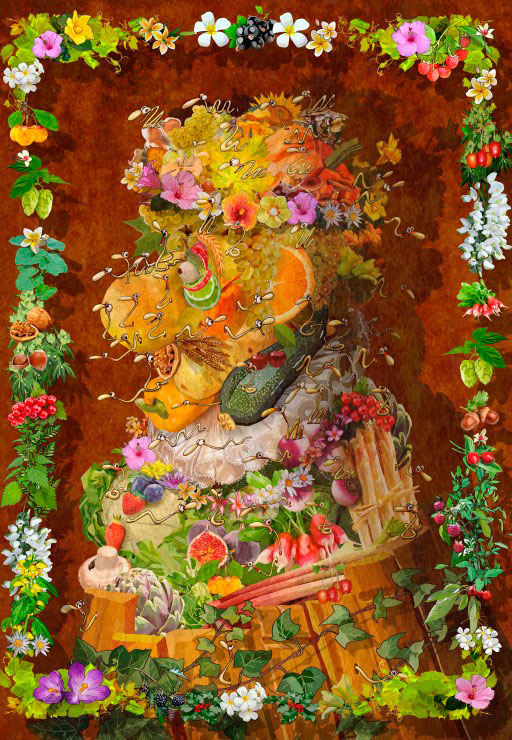 Puzzle Bluebird Arcimboldo de Ruyer de 1000 Piezas