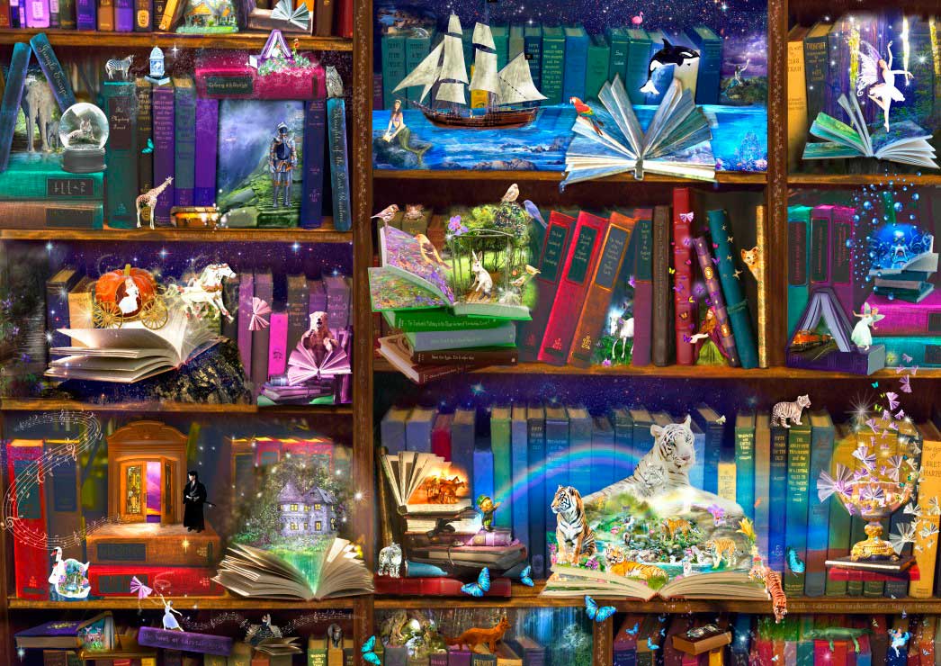 Puzzle Bluebird Aventuras en la Biblioteca de 1000 Piezas