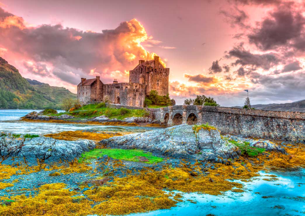 Puzzle Bluebird Castillo Eilean Donan, Escocia de 3000 Piezas