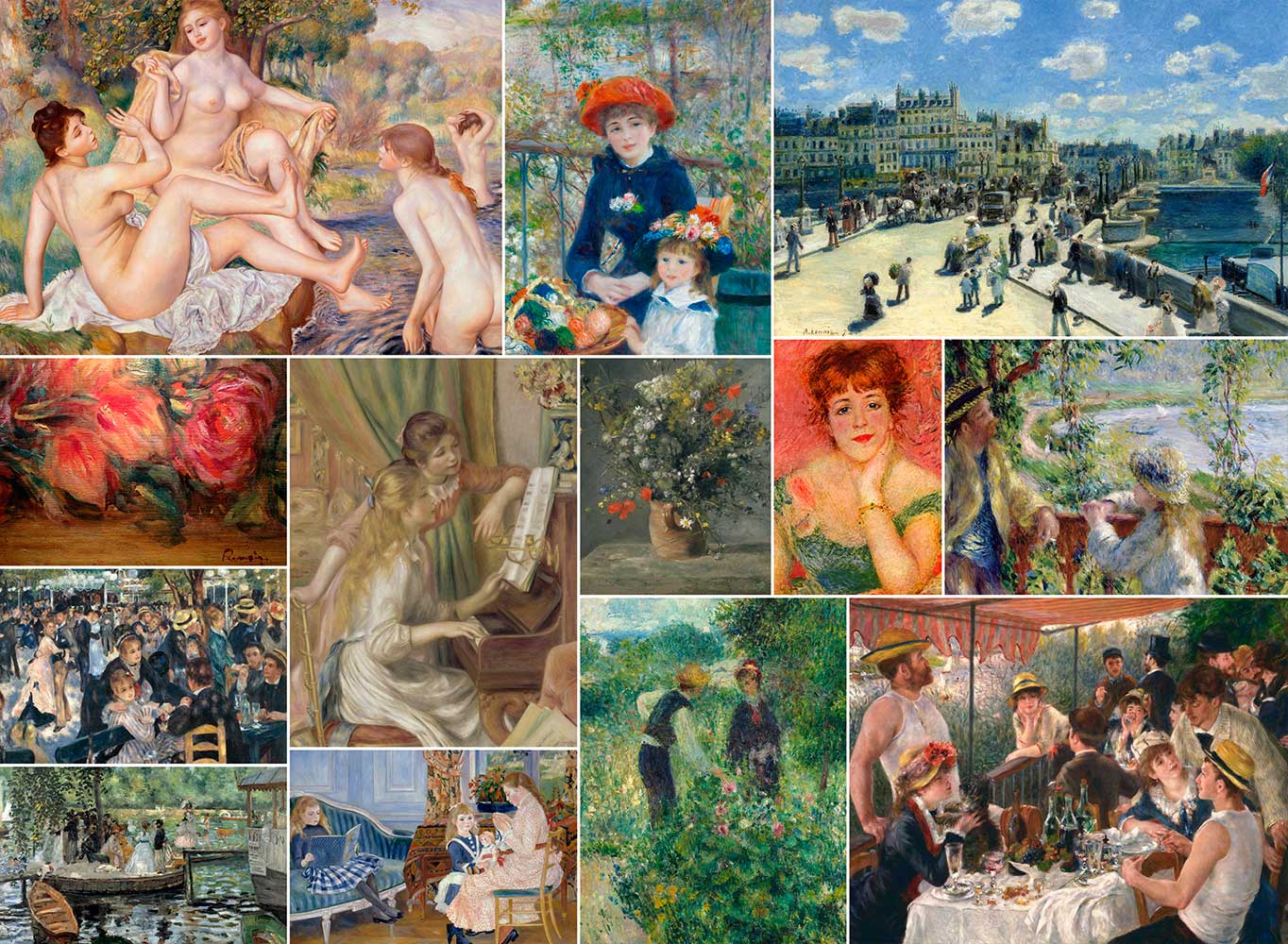 Puzzle Bluebird Collage de Auguste Renoir de 6000 Piezas