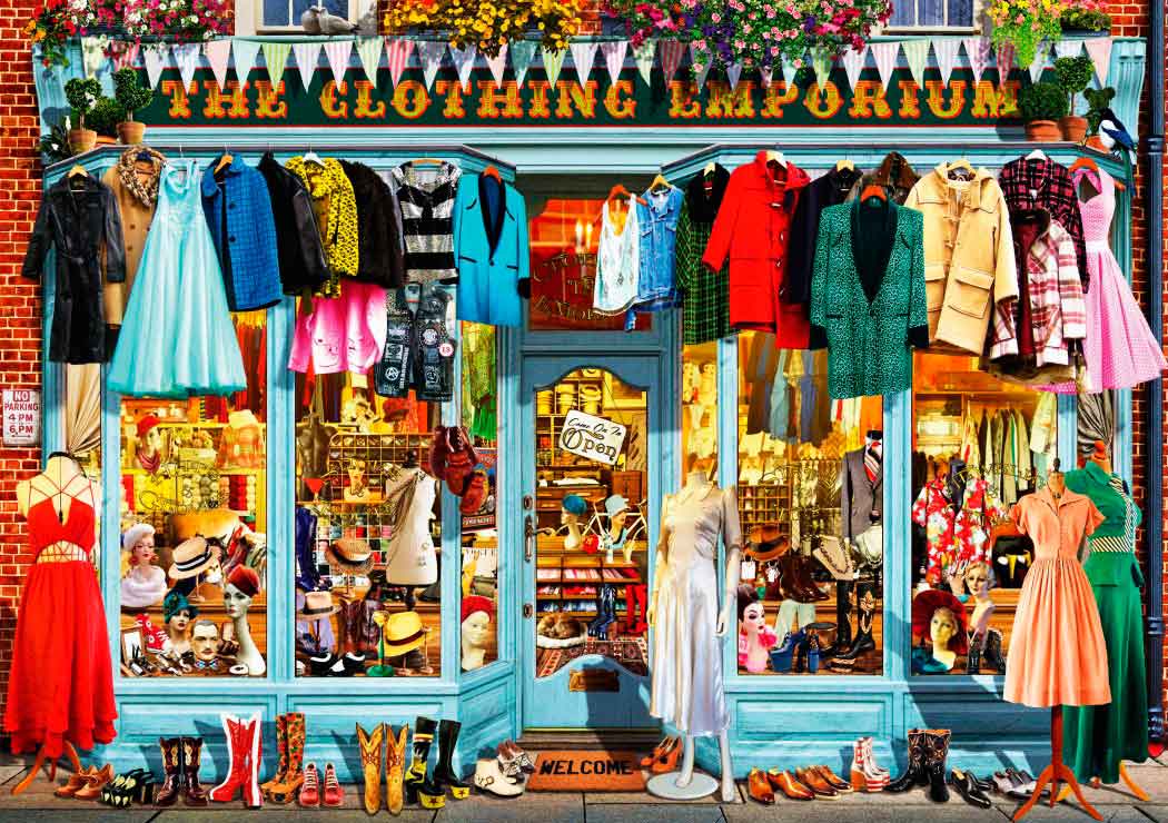Puzzle Bluebird El Emporio de la Ropa de 1000 Piezas