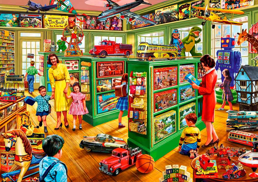 Puzzle Bluebird Interior de la Tienda de Juguetes de 1000 Pzs