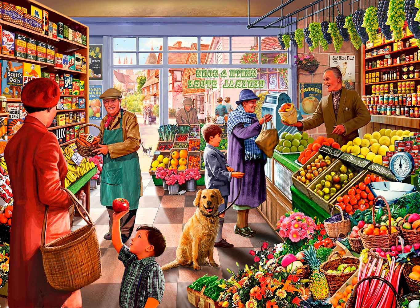 Puzzle Bluebird La Tienda de Frutas y Verduras de 3000 Piezas