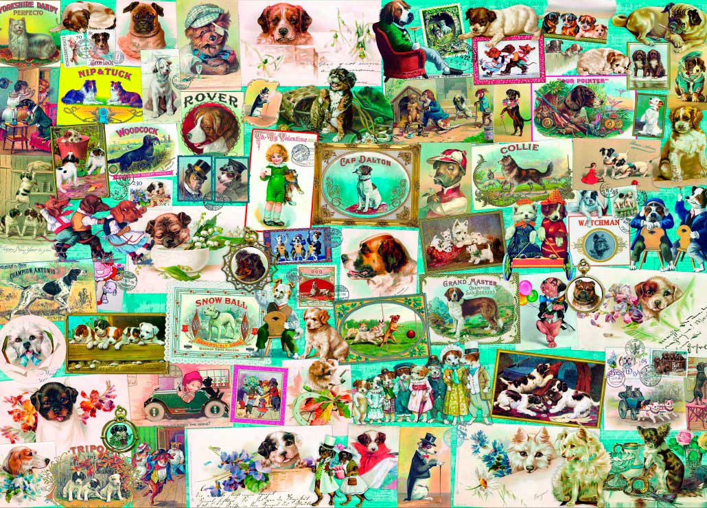Puzzle Bluebird Perros de 1500 Piezas
