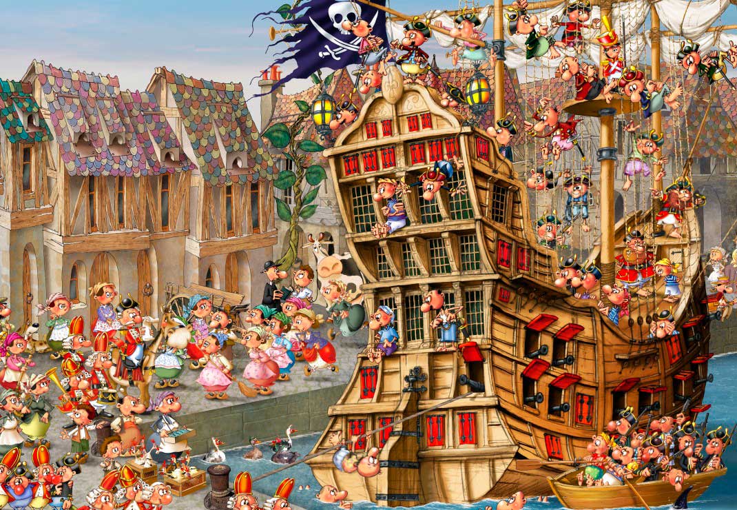 Puzzle Bluebird Piratas de 1000 Piezas