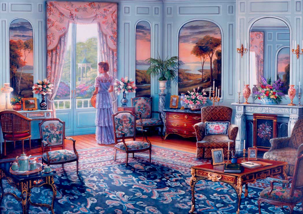 Puzzle Bluebird Recuerdo Romántico de 1000 Piezas