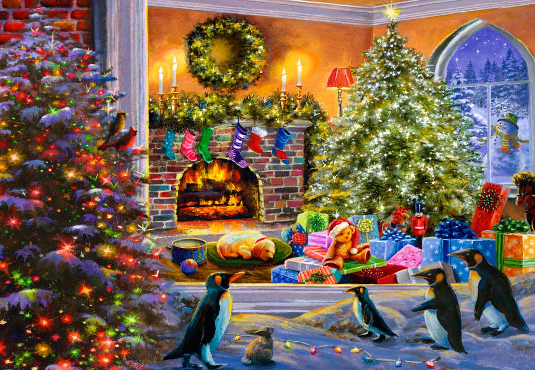Puzzle Bluebird Una Vista Mágica de la Navidad de 1000 Piezas