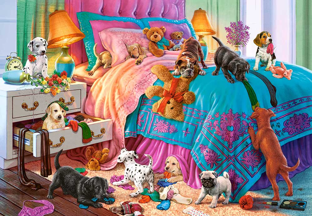 Puzzle Castorland Cachorros Traviesos de 1000 Piezas