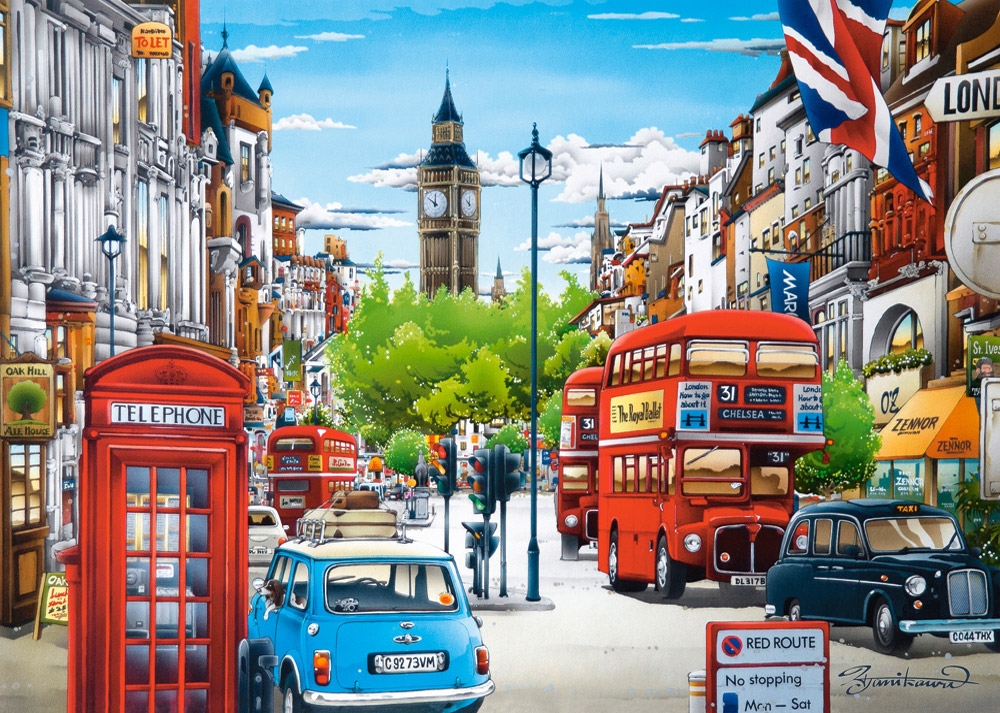 Puzzle Castorland Calle de Londres de 1500 Piezas