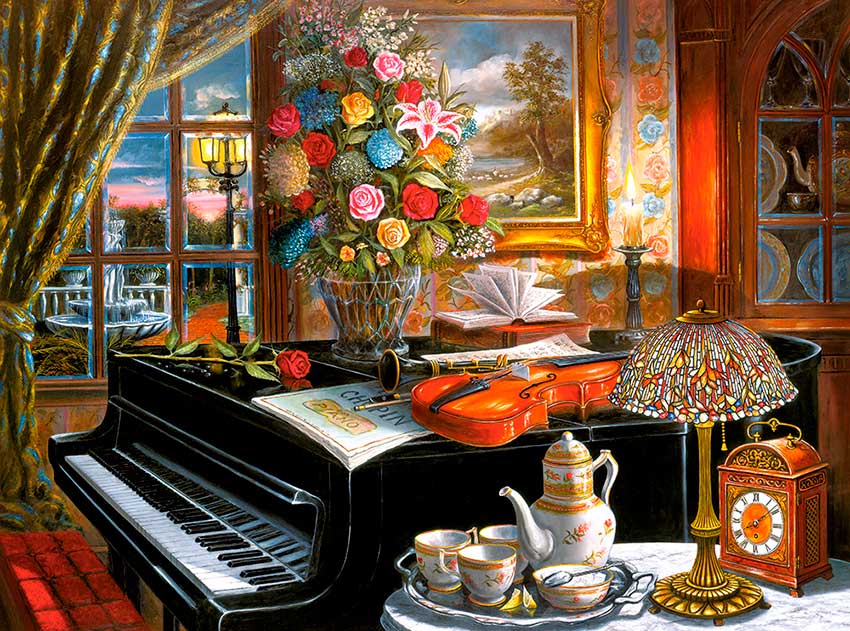 Puzzle Castorland Junto al Piano de 2000 Piezas