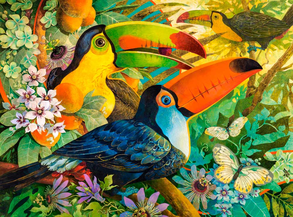 Puzzle Castorland Descanso de Tucanes de 3000 Piezas