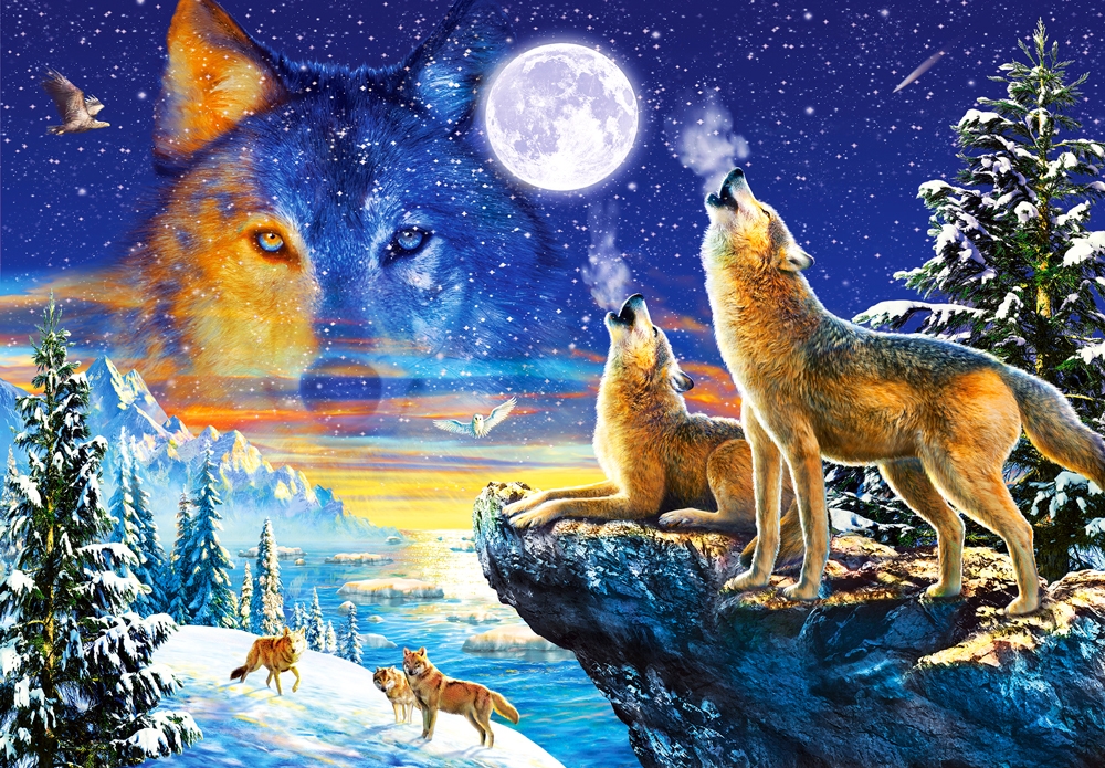 Puzzle Castorland El Clamor de los Lobos de 1000 Piezas