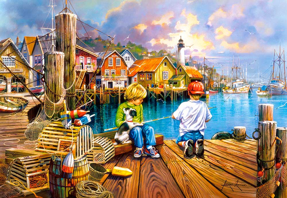 Puzzle Castorland En el Muelle de 1000 Piezas