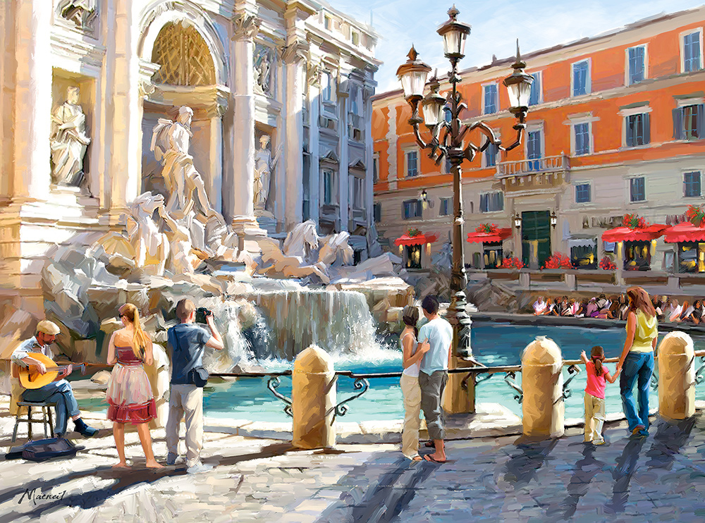 Puzzle Castorland Fontana de Trevi de 3000 Piezas