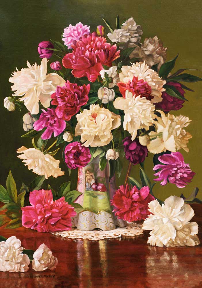 Puzzle Castorland Hermosas Peonias de 500 Piezas