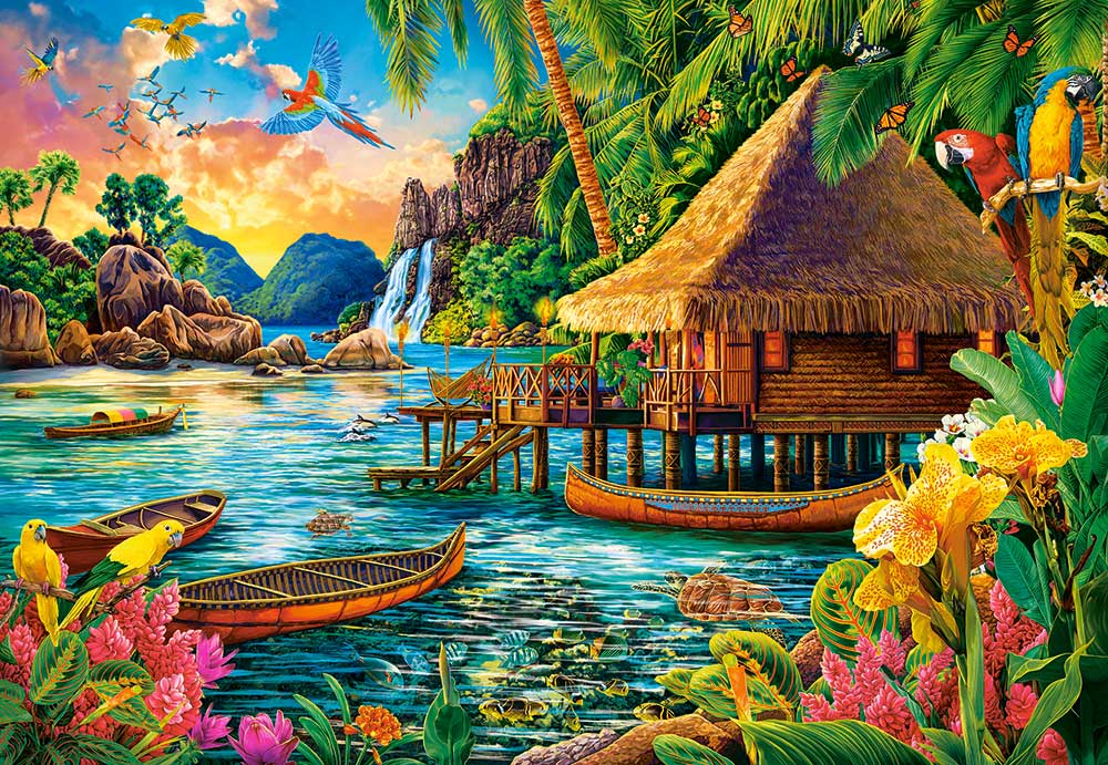 Puzzle Castorland Isla Tropical de 1000 Piezas