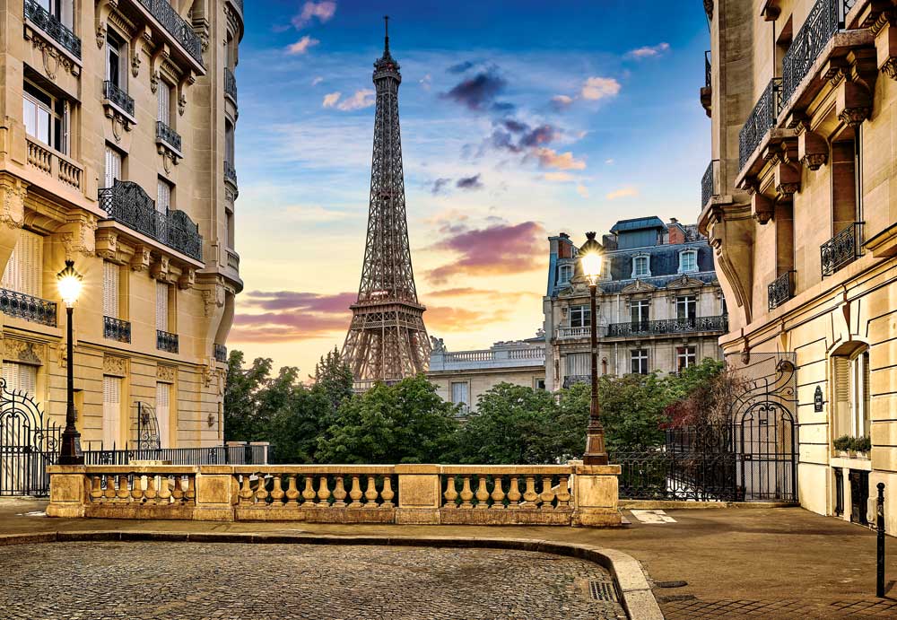 Puzzle Castorland Paseo en París al Atardecer de 1000 Pzs