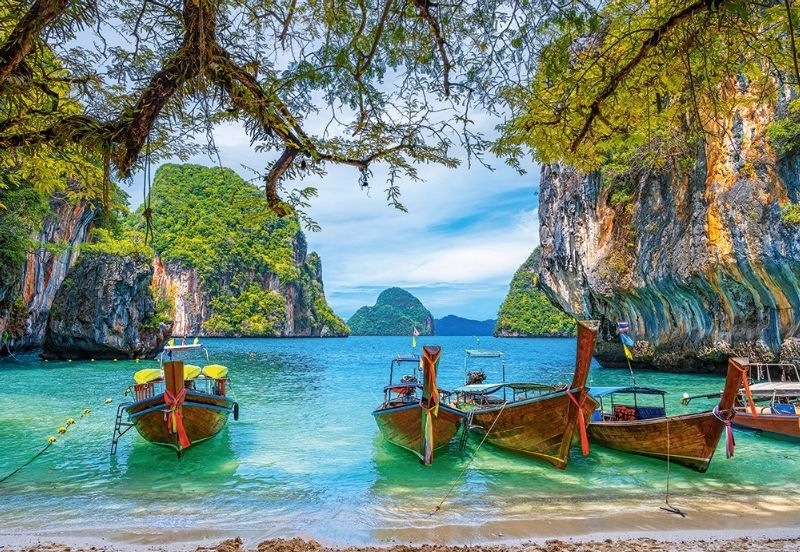 Puzzle Castorland  Preciosa Bahía en Tailandia  de 1500 Piezas