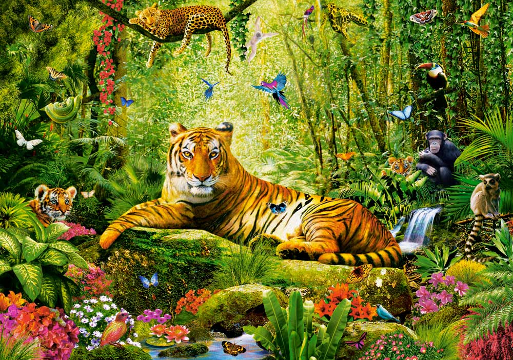 Puzzle Castorland Su Majestad, El Tigre de 500 Piezas