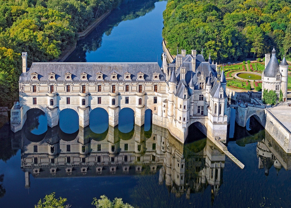 Puzzles de Castillos, Puzzle Castorland Vista Aérea de Castillo Chenonceau de 500 Piez